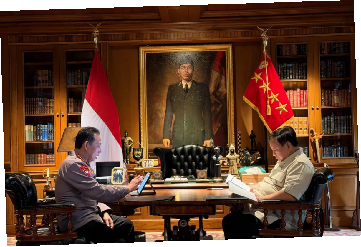 Prabowo Panggil Kapolri Listyo Sigit Prabowo ke Hambalang, Bahas Keamanan Nasional
